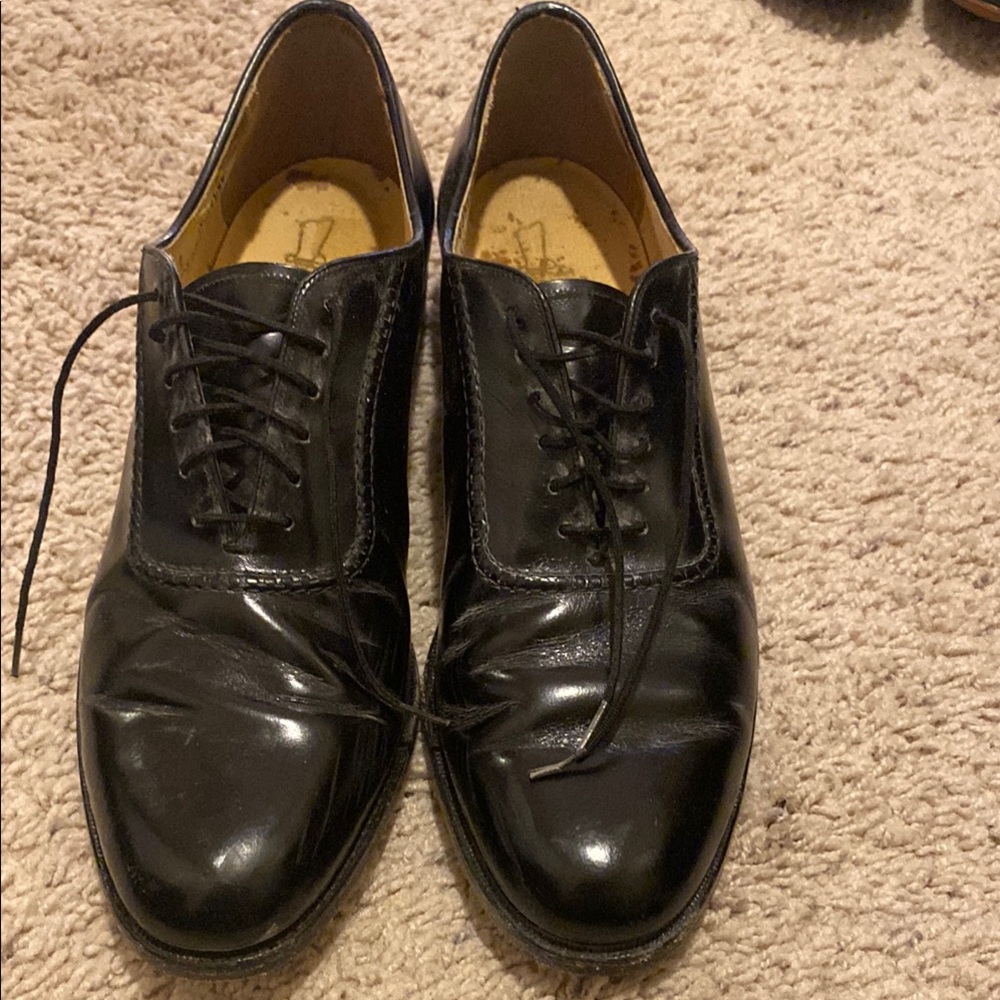 Classic Black Men's Dress Shoes